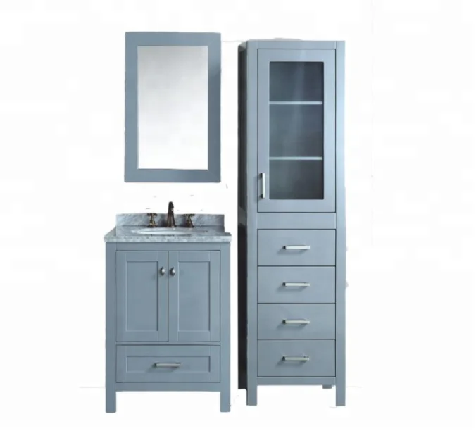 ENTOP hot sale bathroom furniture wash basin floor mounted classic cabinet