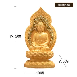 Dropship Cheap Wholesale Buda Heykeli Mini Buddha Statue Tuong Phat Golden Buddha Statue Resin