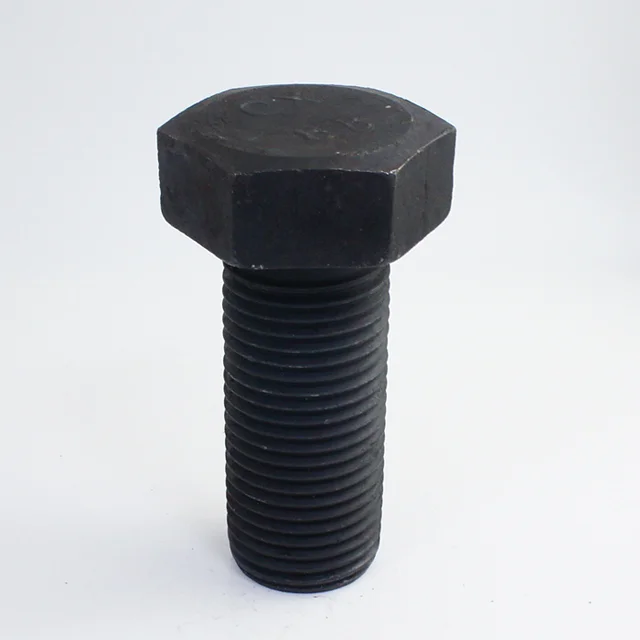 M64*150 Full Thread Hex Bolt, Grade 4.8, Black