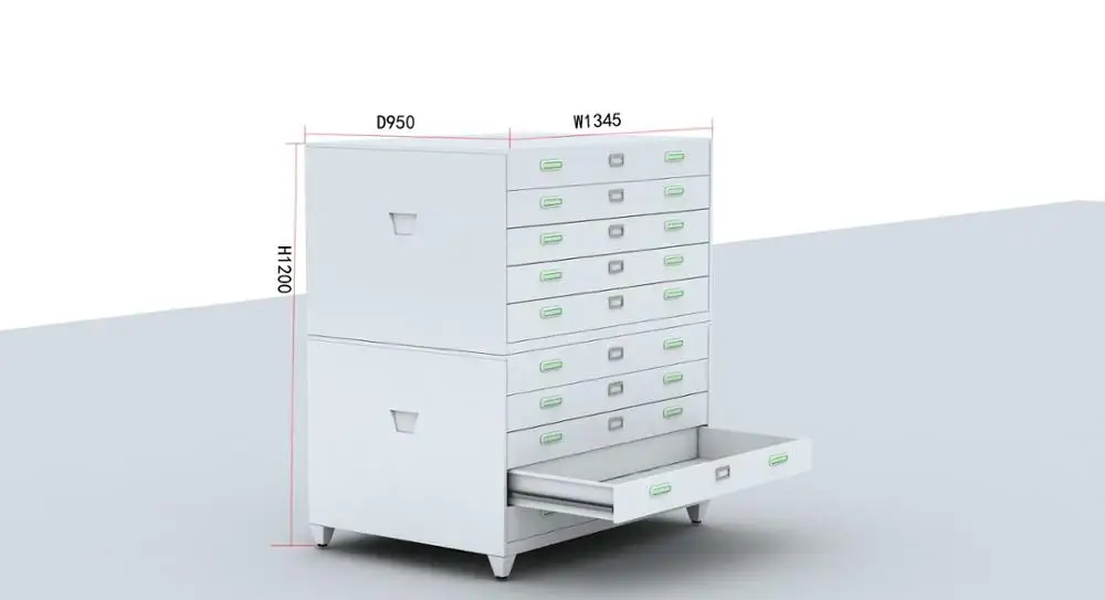 Assembly Durable 4, 5 drawers Art Paper Plan Drawing Filing Cabinet