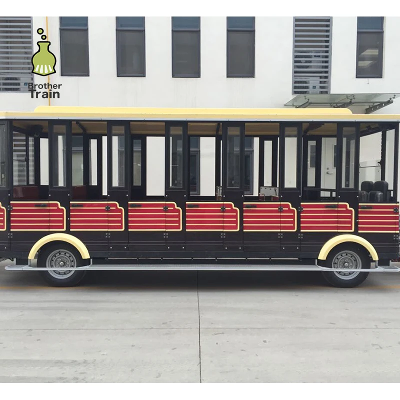 Amusement park for children diesel train locomotive