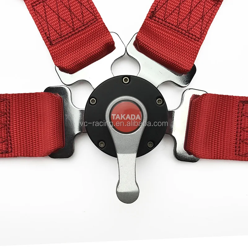 Прочный 2 дюймов 4 точки лямки, в красном цвете; Новые комплекты Camlock поясной ремень безопасности