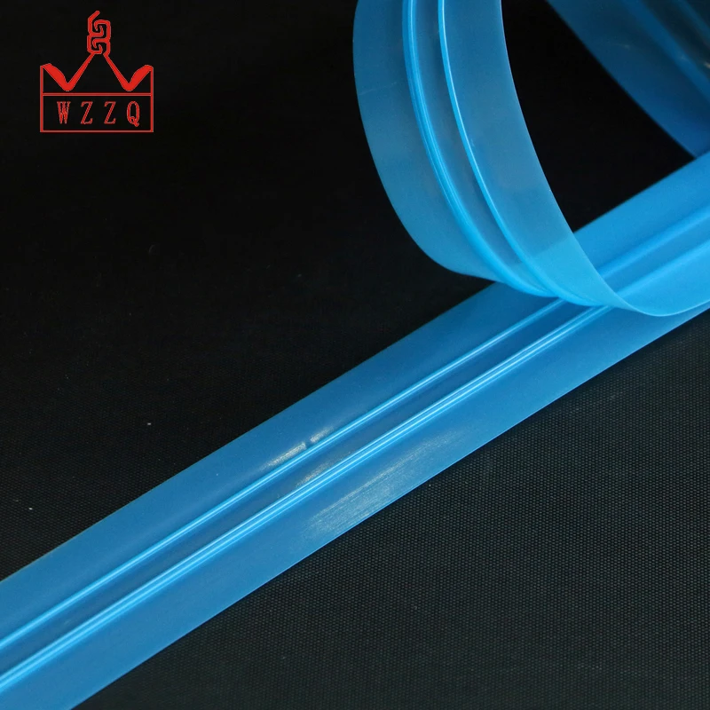 Best quality multi colored transparent plastic zipper without teeth