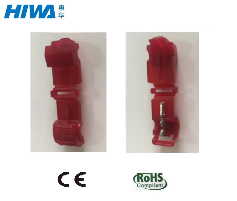 Быстроразъемные соединители для проводов-красный