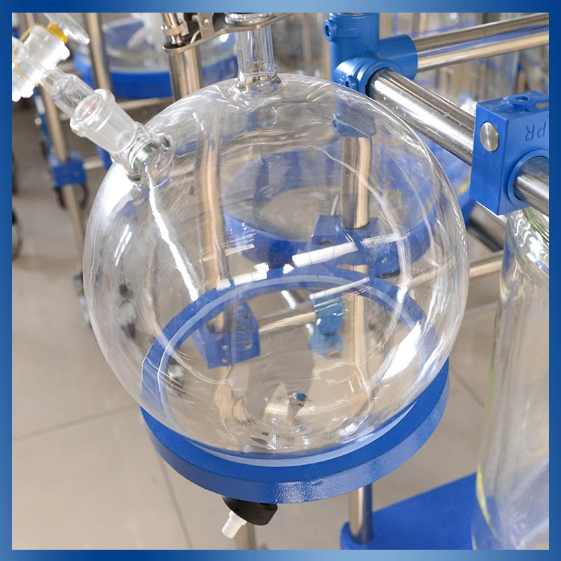 30l рубашкой стеклянный реактор дистилляции