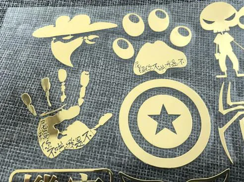 Mobile Phone Anti Radiation Custom 24k Gold Plating Mobile Phone Sticker