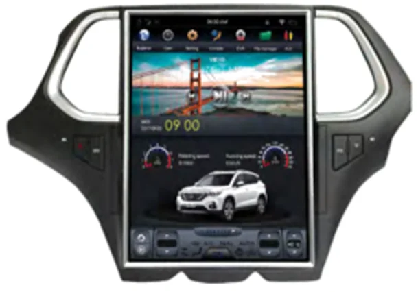 
12.1 inch tesla style screen Android 9.0 px6 car multimedia player for CHUMPCHI GS4 Built-in carplay dsp 