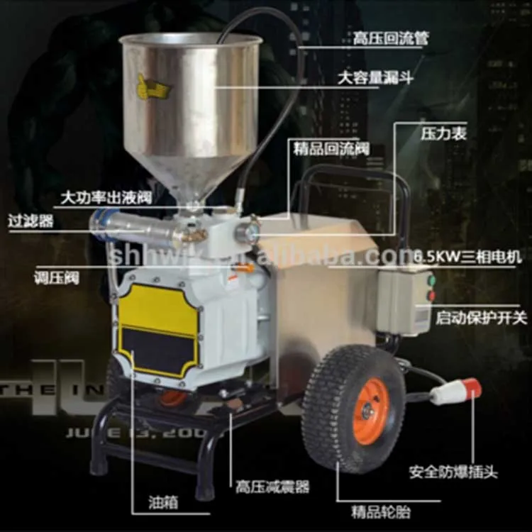 Настенный шпатлевка инструменты/водонепроницаемый шпатлевка распыления машина безвоздушный шпатлевка опрыскиватель