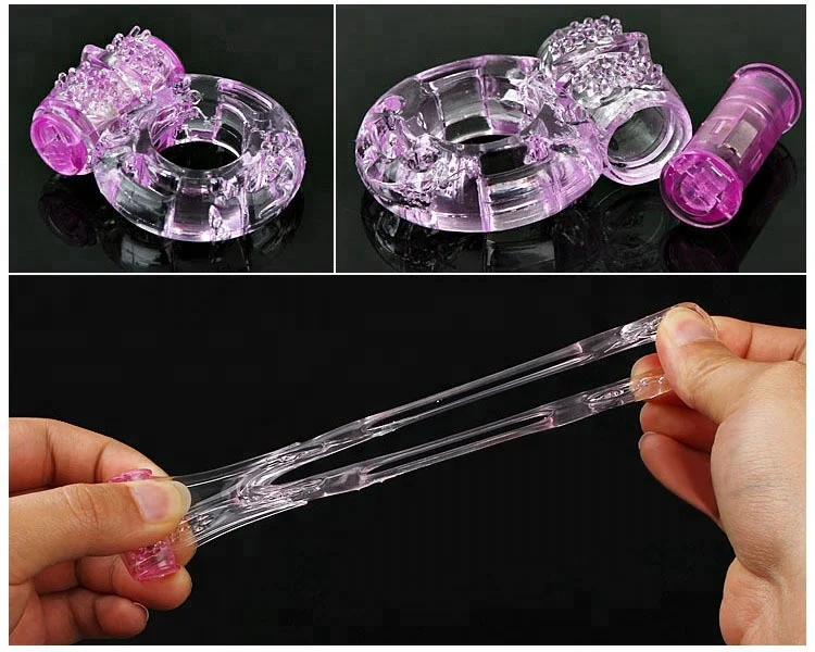
Hot Sale Silicone Vibrating Penis Cock Ring Sex Toys Vibrator 