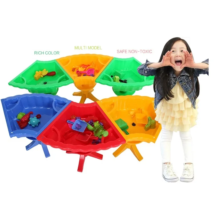 JQ Wholesale Kid Toys Sand Beach Water Game Plastic play Table Sand Tools