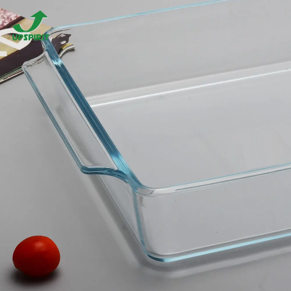 Square Temperature Oven Safe Baking Dish Glass Casserole With Glass Cover
