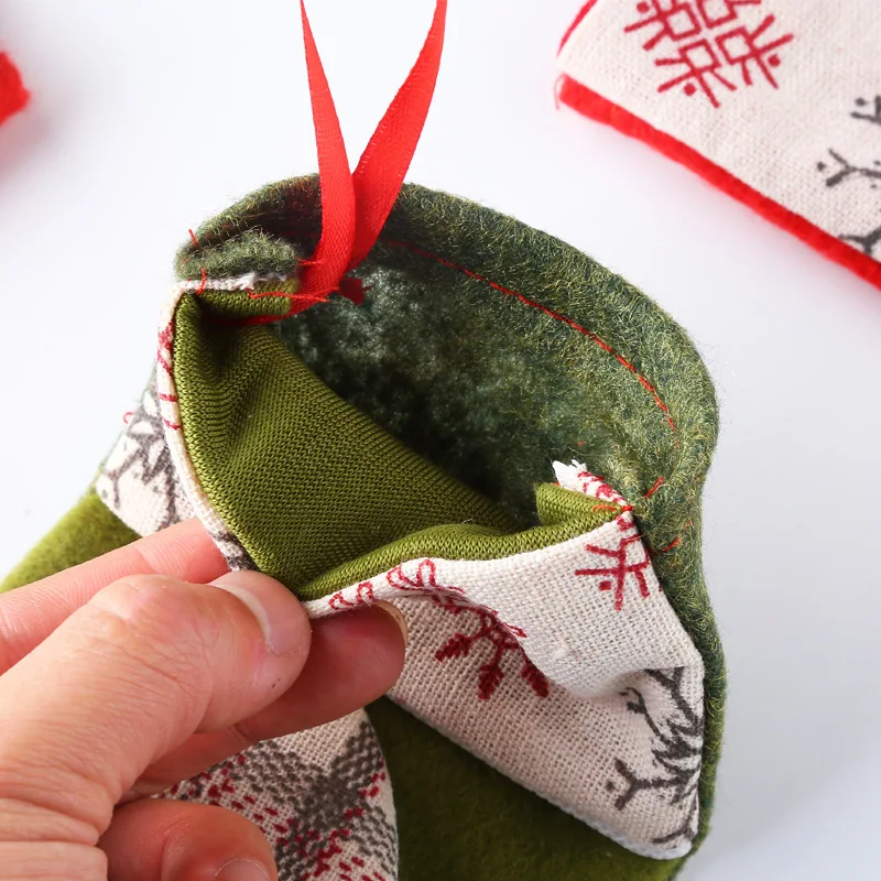 Home Decor Christmas Hanging Pendants Party Supplies Christmas Decor Christmas Tree Accessories Gift Set Candy  Bag Socks