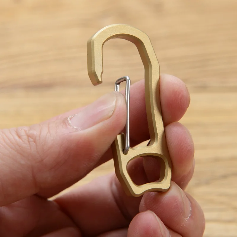 Fashion durable key ring carabiner keychain clip hook brass carabiner clips