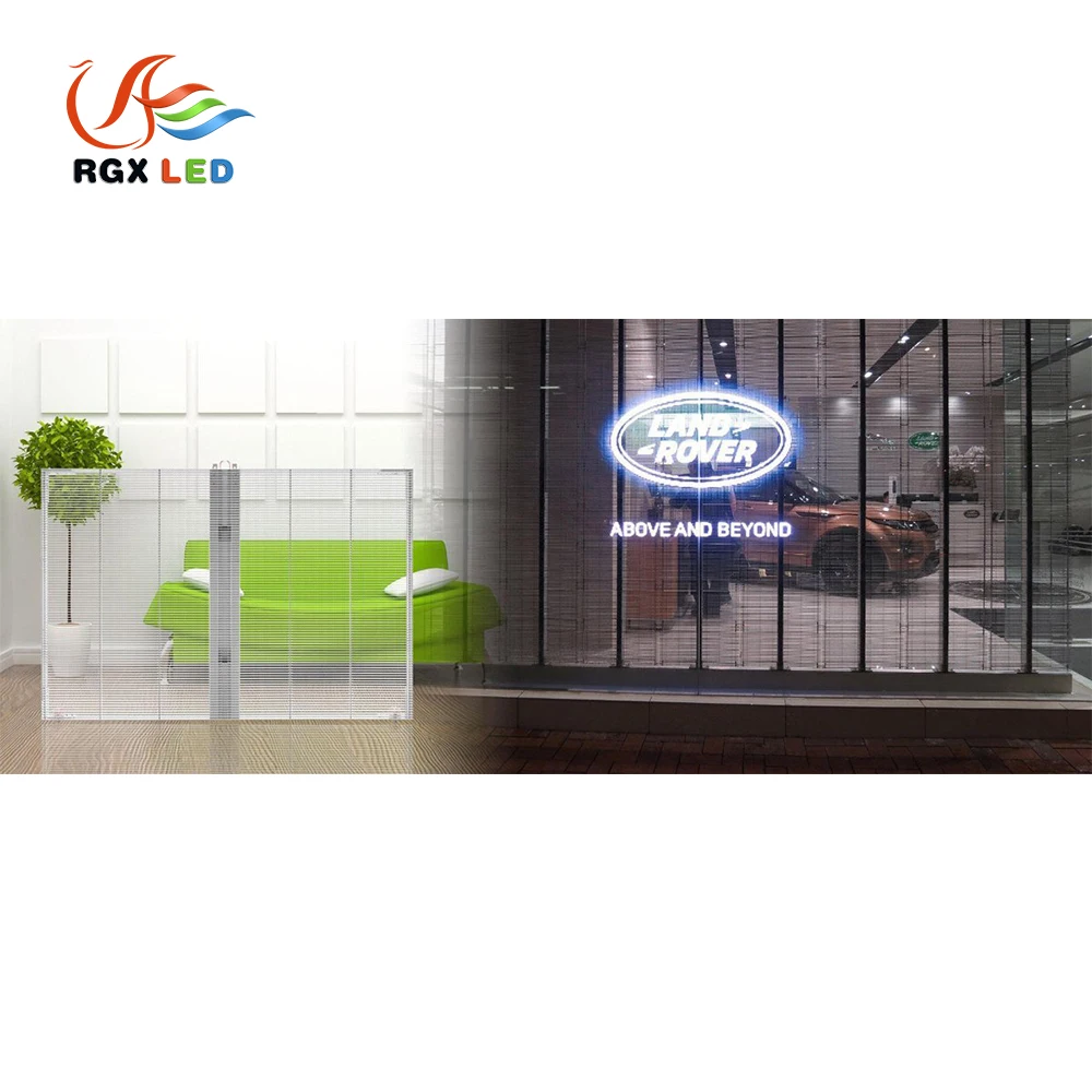 Outdoor P12 P16 Glass Transparent Led Display Screen for shop window Advertising