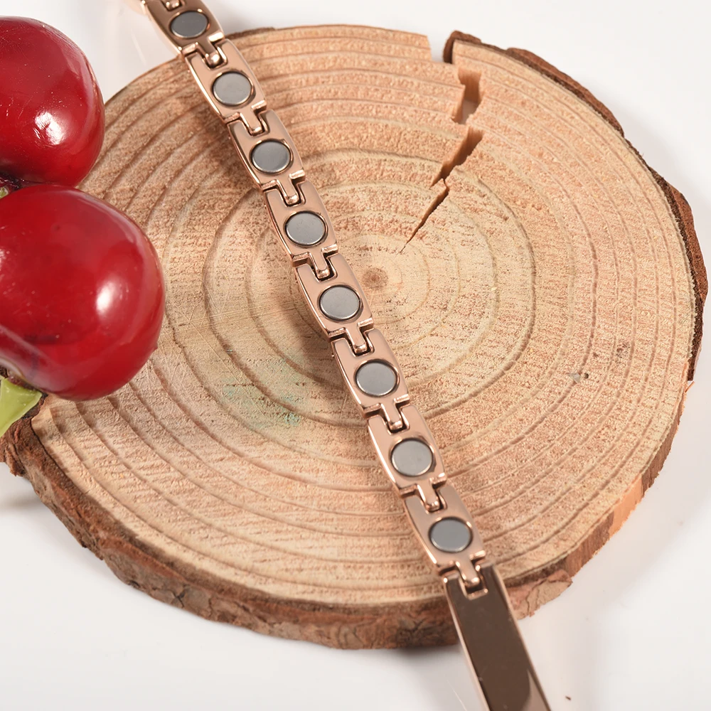 Wollet 2000 Gauss Adjustable Pain Relief Therapy 316L Stainless Steel Japanese Magnetic Bracelet For Men Women Jewelry