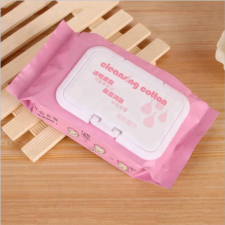 lady facial makeup remover wipes OEM wet wipes