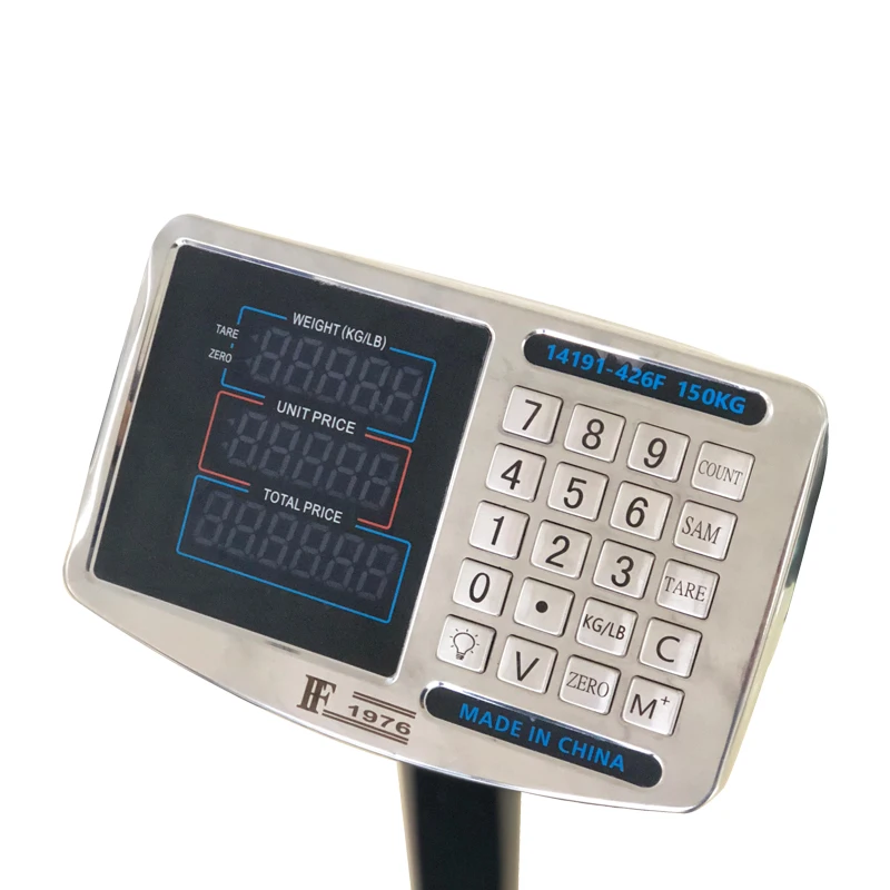 FF1976-426F 150kg/50g Electronic digital Price Computing Platform Scale Bench Scale Corrugated steel platform