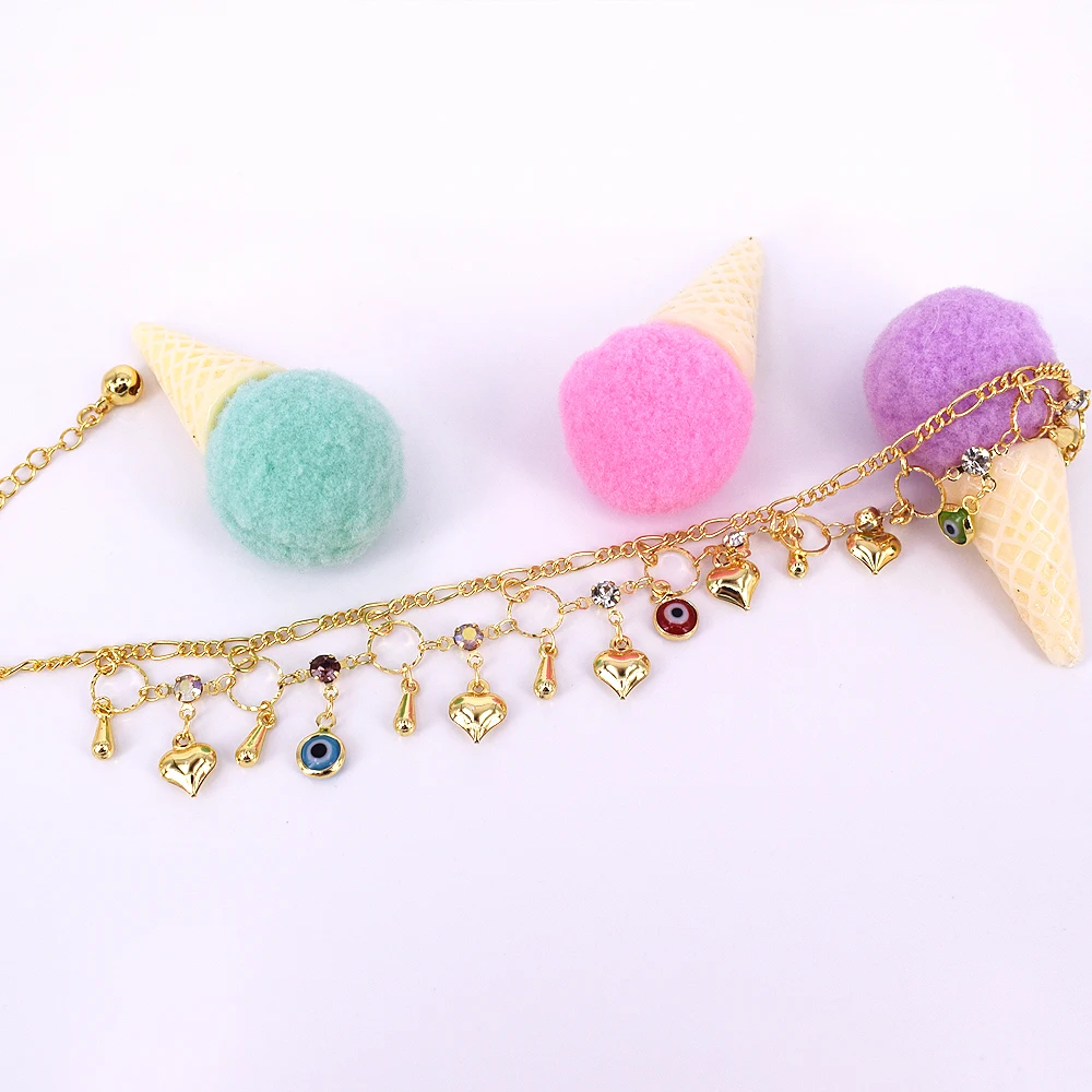 S0152 ножной браслет ювелирные изделия из золота 18 карат для женщин браслет 18K позолоченный браслет ручной работы с медным корпусом ювелирное изделие из хрусталя xingdaimei ювелирные изделия