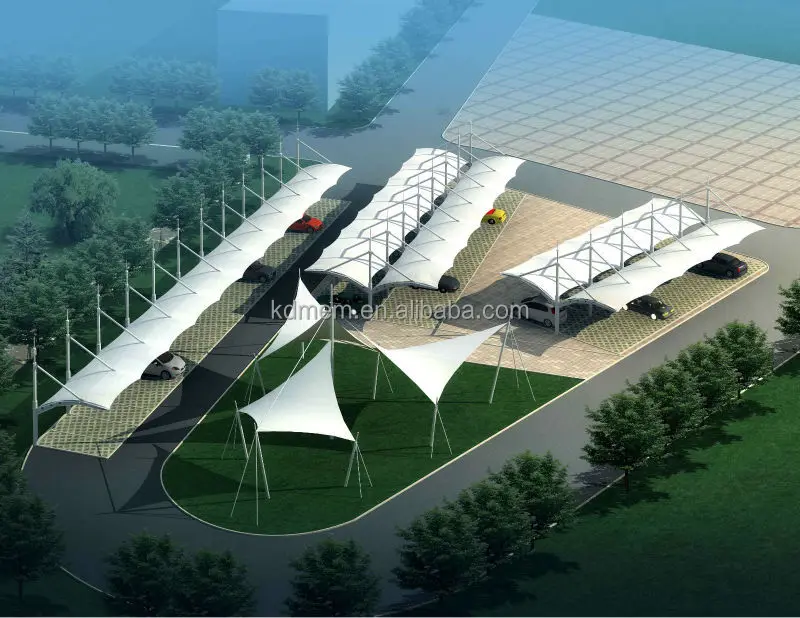 
PVC/PVDF/PTFE Tension Membrane Structure Canopy Tent 