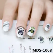 2015 newest 16 pcs strips press fashion fantasy rose mds series 3d wrap nail art