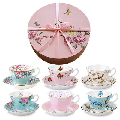 Самая популярная кофейная кружка и блюдце из костяного фарфора, подарочный набор для свадебного возврата