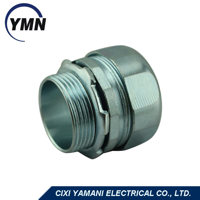 China Manufacturer Competitive Price Zinc Plated Steel Rigid Type Compression Connector