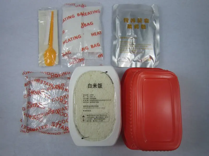 self heating rice box cooked instant rice dish
