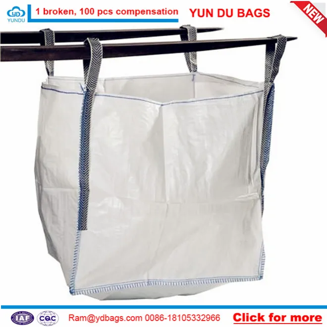Cement / Concrete polypropylene sand 1 Ton Bulk Bags / Flexible Intermediate Bulk Containers