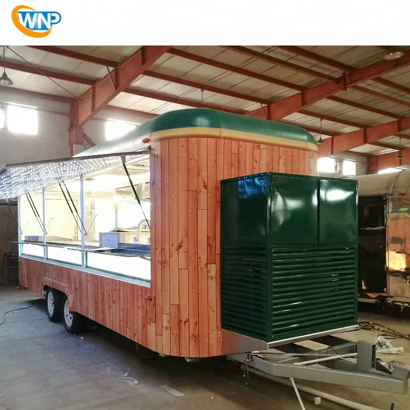
WNP-7000S steel plates coffee juice hamburger selling mobile food bus food truck trailer 