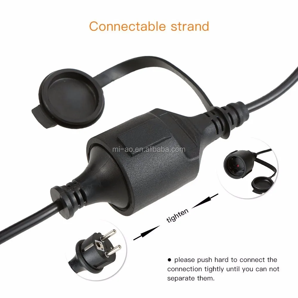Waterproof Ip65 Lighting Outdoor Xmas Christmas Light Custom Length 110V Festoon string lights