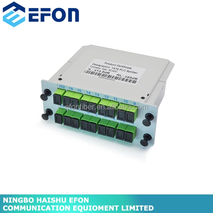 FTTx Развертывания plc сплиттер оптический Испытательное оборудование 1*16 волоконно-оптические plc splitter