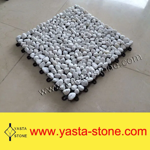 Garden Cheap Pebble Stone Interlocking Floor