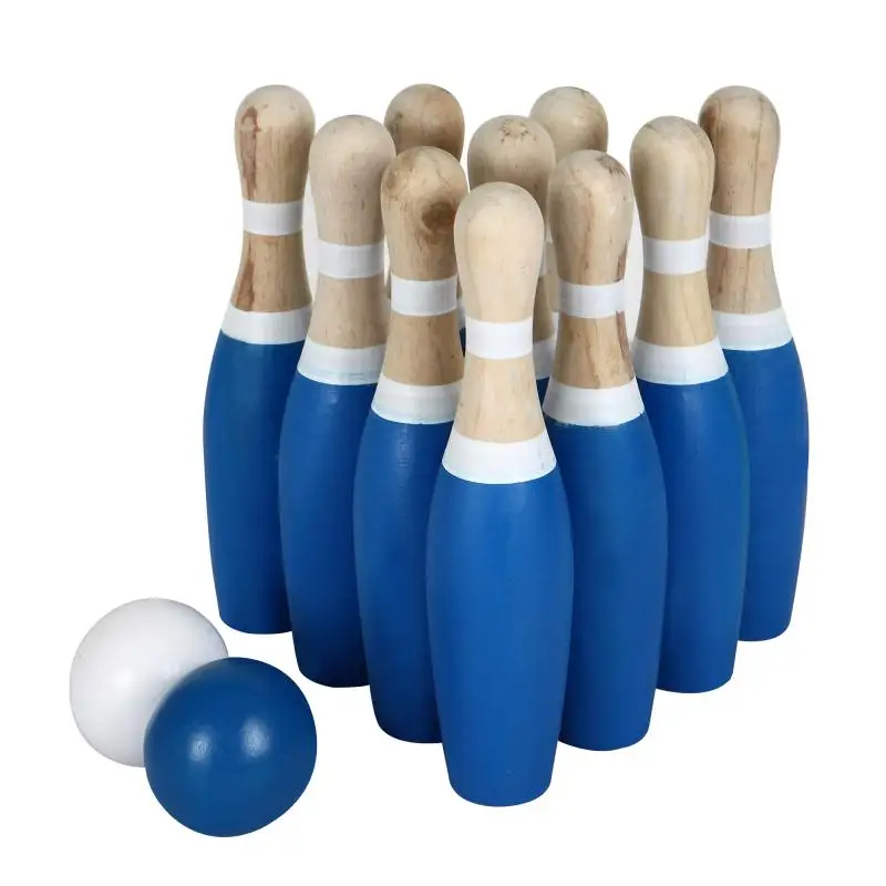 Factory Hot Selling Wooden Bowling Set for Kids and Adults Garden Lawn Games