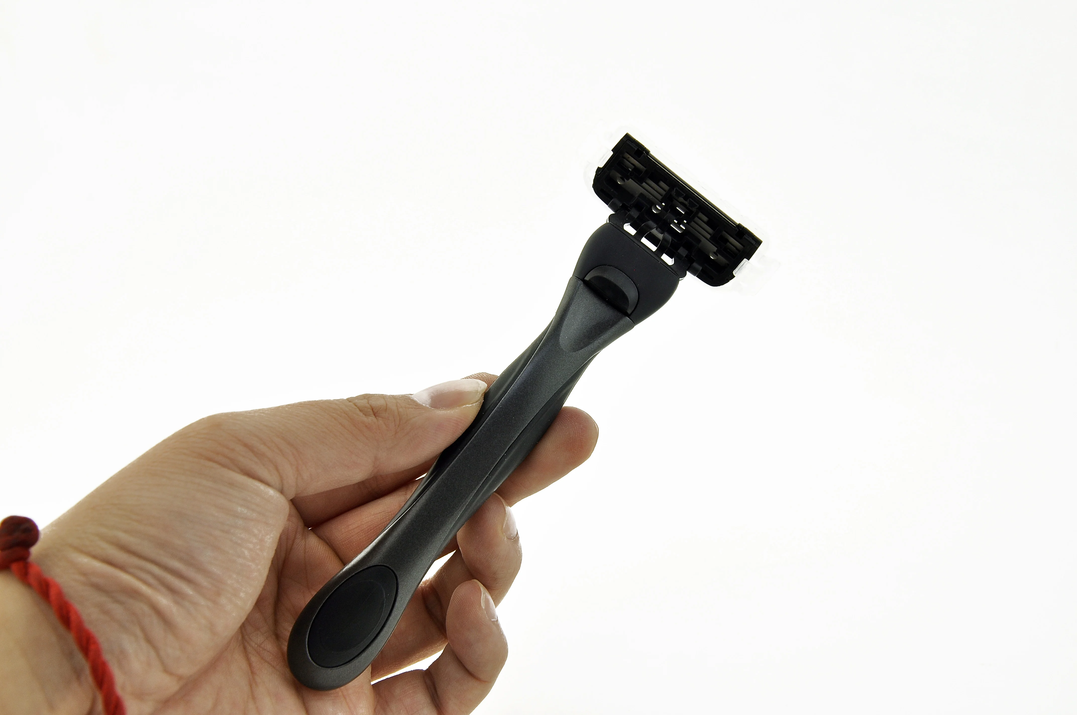 OUMO-Безопасная бритва со съемным пятислойным лезвием, металлическая ручка, Мужская бритва