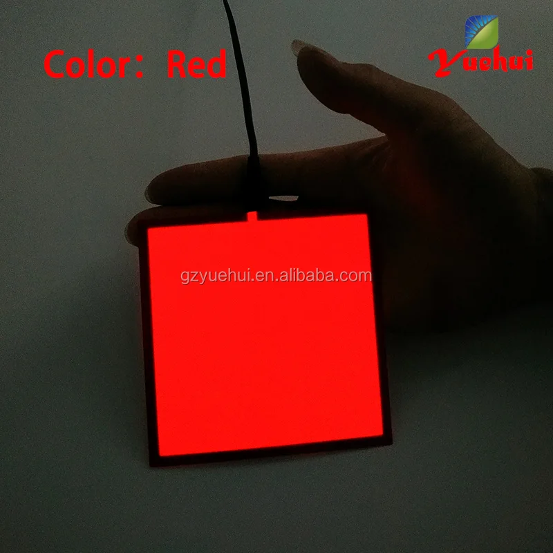 EL Advertisement Panel OEM Custom Size Electroluminescent Sheet with Sound Active Inverter Light Up Panel for Home Decoration