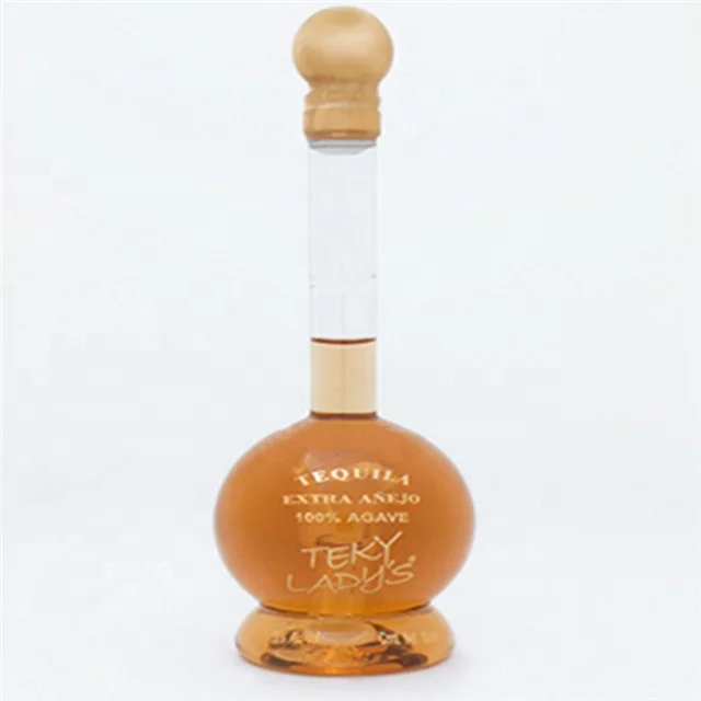 Round Clear Mini Whiskey Small Wine Decanter Vodka Whiskey Mini Whiskey Bottle with Glass Lid