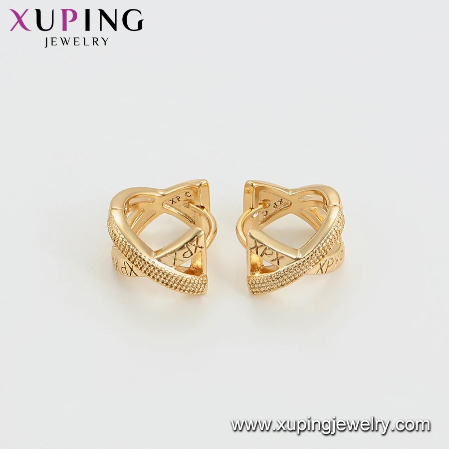 96909 xuping gold plated hoop no stone XP earrings for women