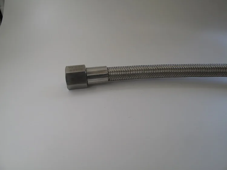 stainless steel wire braid hose refrigeration flexible hose PTFE butane hose