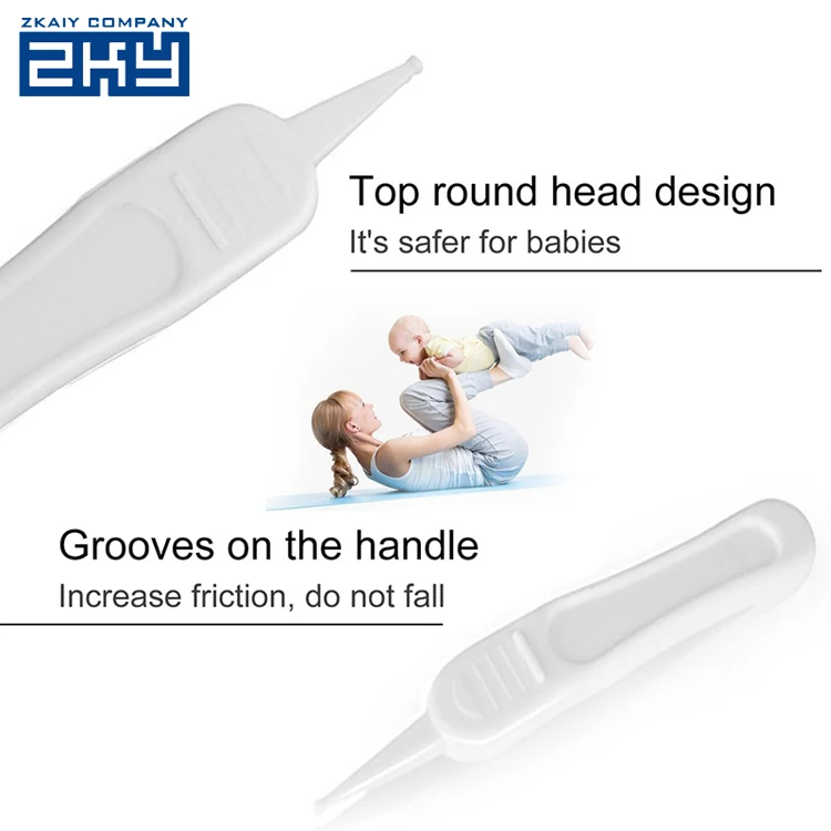 Kid ABS Convenient Nose Forceps Earwax Remover Baby Mini Plastic Tweezers for Booger Clean