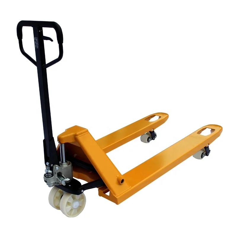 new design hydraulic 2500kg Nylon wheel hand pallet truck for warehouse