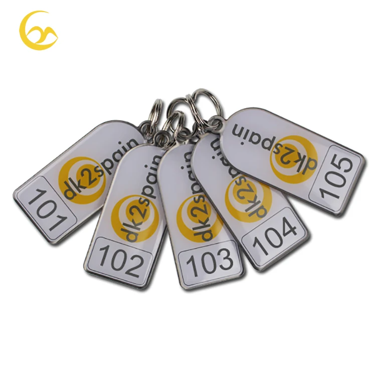 Изготовленный на заказ брелок для ключей с номером Номера гостиницы