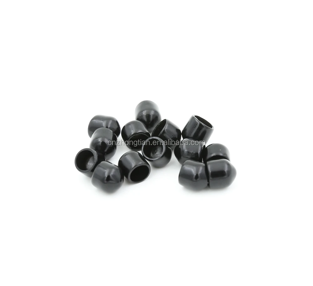 ID 50mm height 30mm Black Rubber End Caps for Pipe tubing