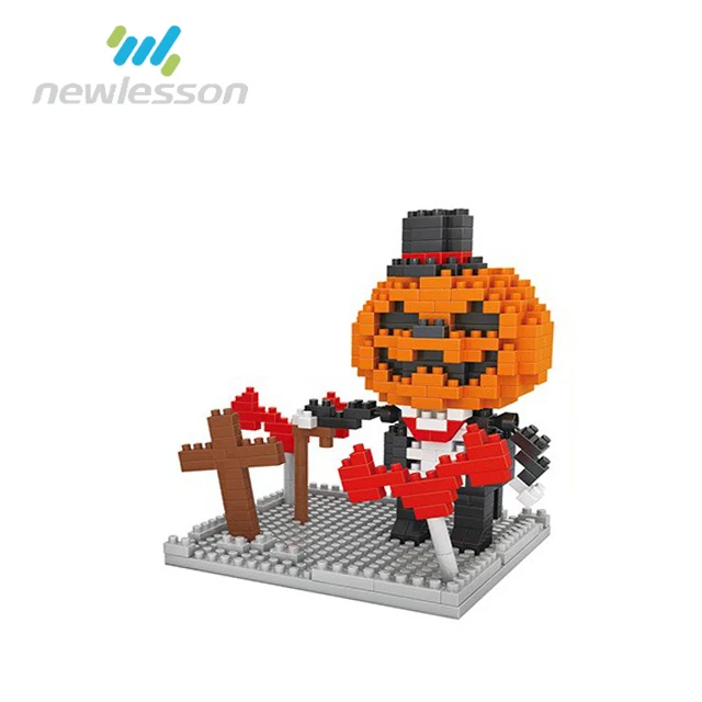 Halloween funny decoration intellect toys mini building blocks for kids