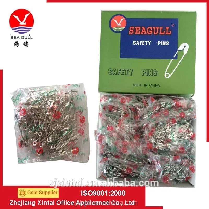 Wholesale clothing accessories metal safety pins, hijab safety pins