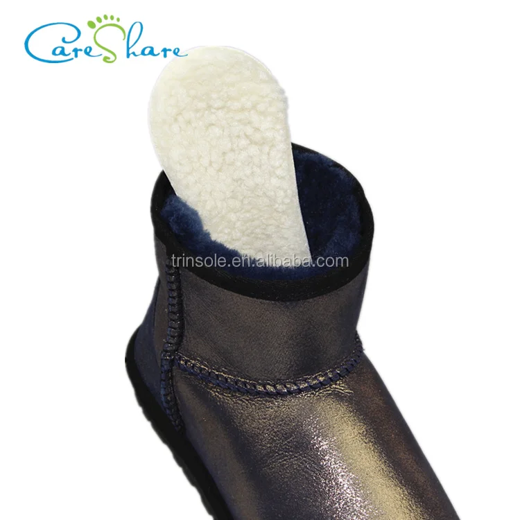 Latex with polyester wool warm insoles winter heated shoe insoles