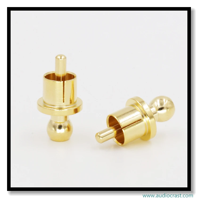 8pcs Gold Plated Short-Circuit Socket Phono Connector RCA Shielding jack socket protect cover RCA caps