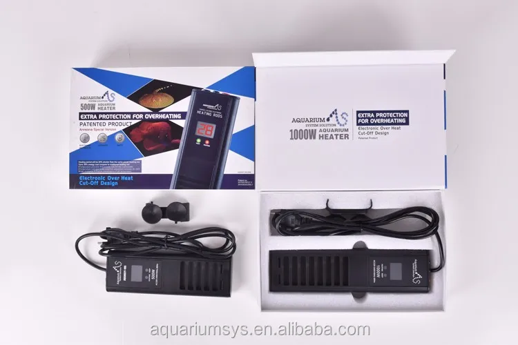 A.S. 500W/For Arowana - AS Compact Aquarium Heater Fish Tank Heater Electronic Heating Rods Digital Temperature Controller