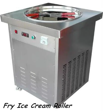 Best Selling Commercial Used Single Pan Thailand Style Fried Ice Cream Roll Machine/fried ice cream roll machine