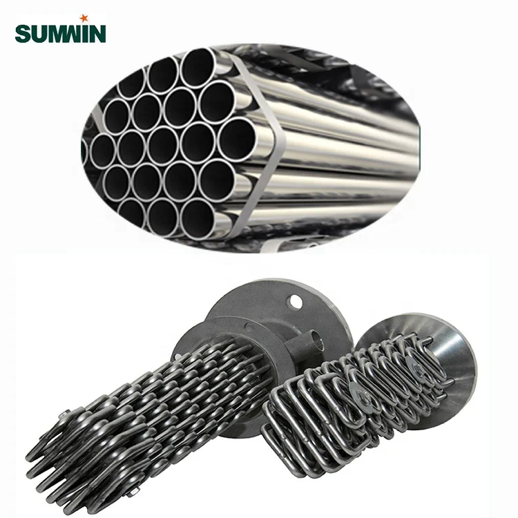 
ASTM A249/A269 Heat Exchanger Boiler Condenser Sus 304 316L welded stainless steel pipe 4tube china 