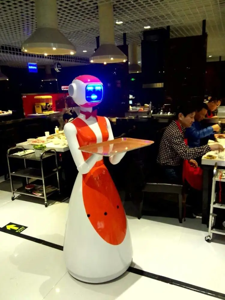 Complete logistics intelligent  restaurant food and  meal delivery  robot